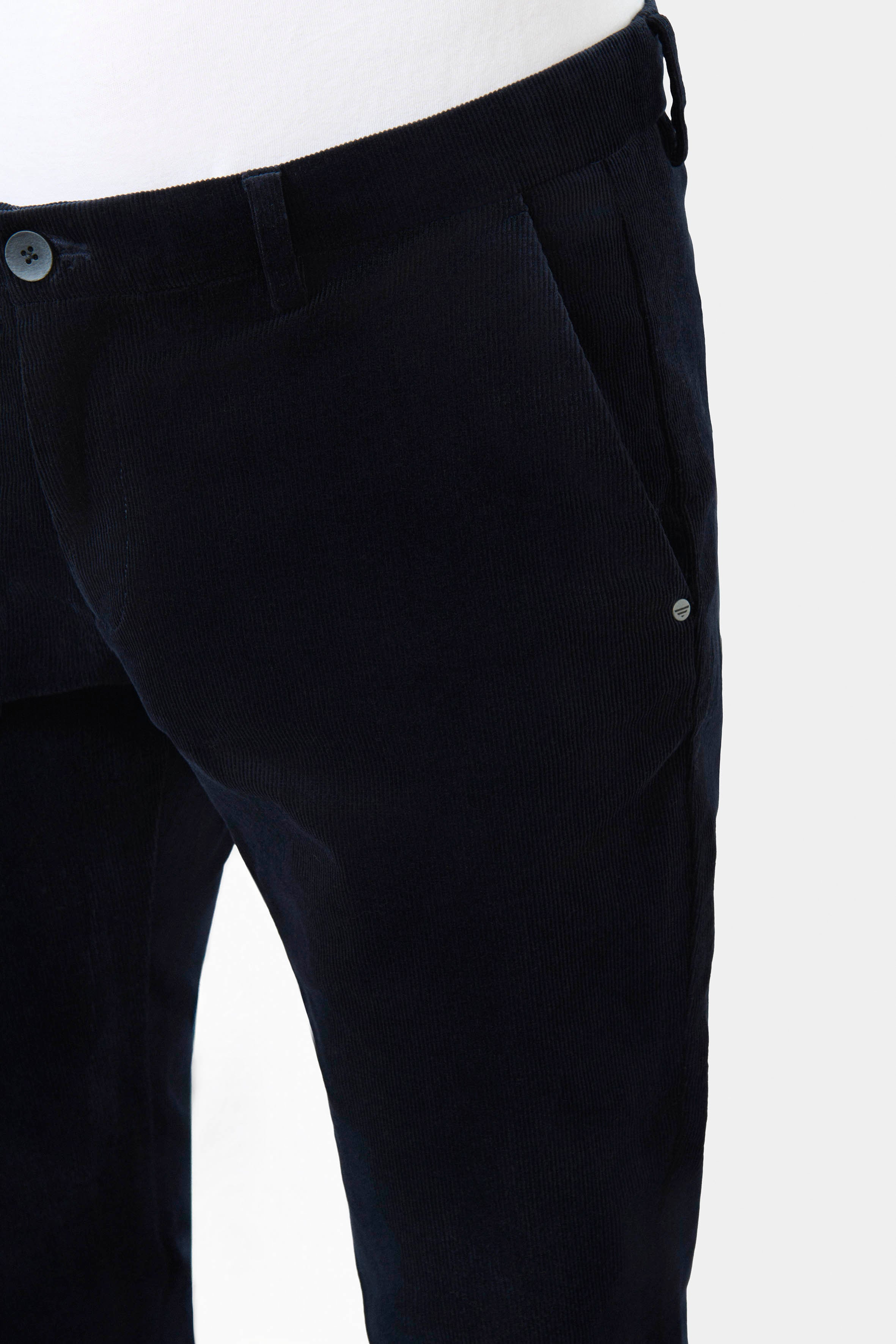 Pantalon minimaliste Jerem, ceinture sartoriale stretch