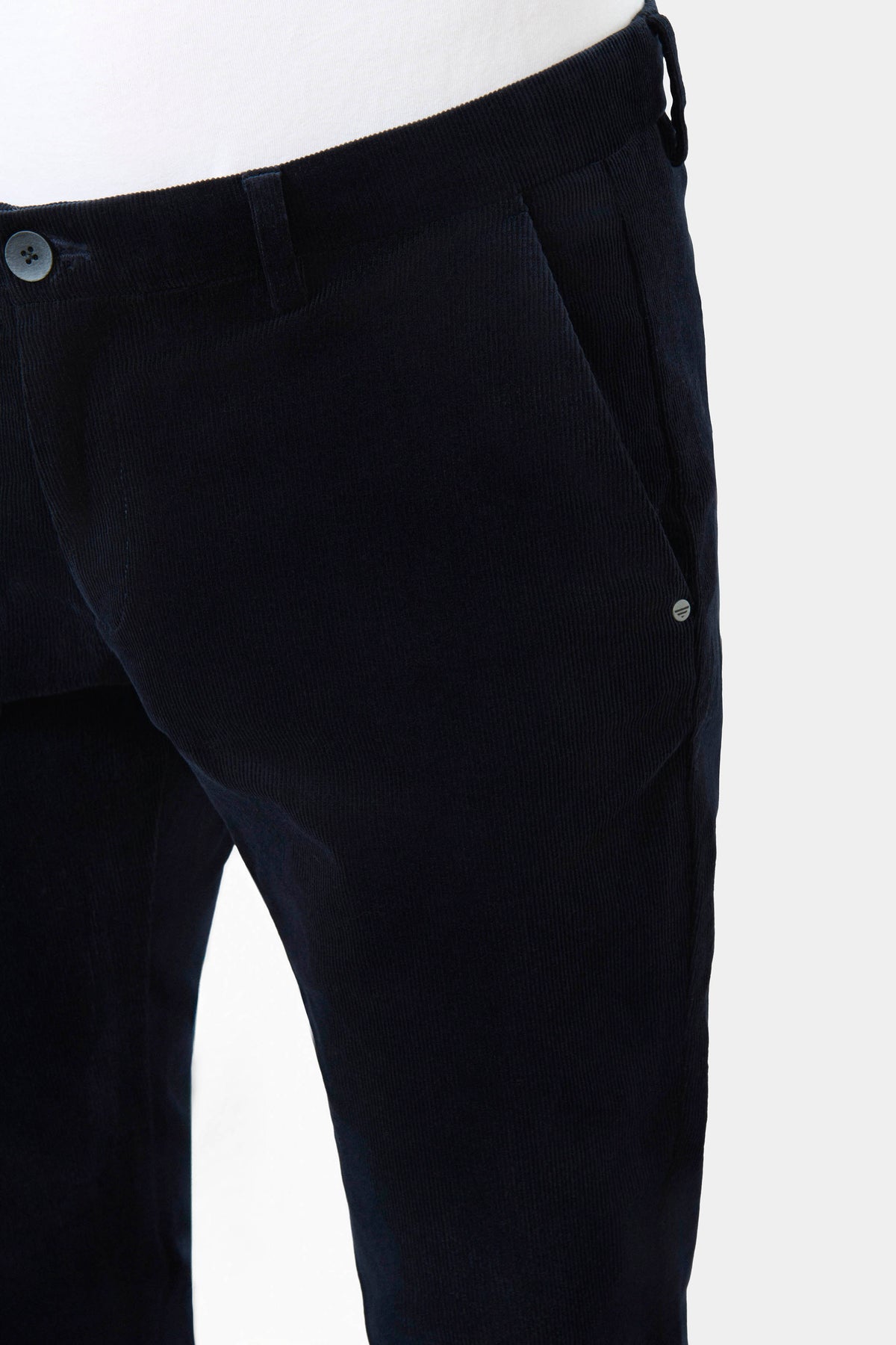 Pantalon minimaliste Jerem, ceinture sartoriale stretch