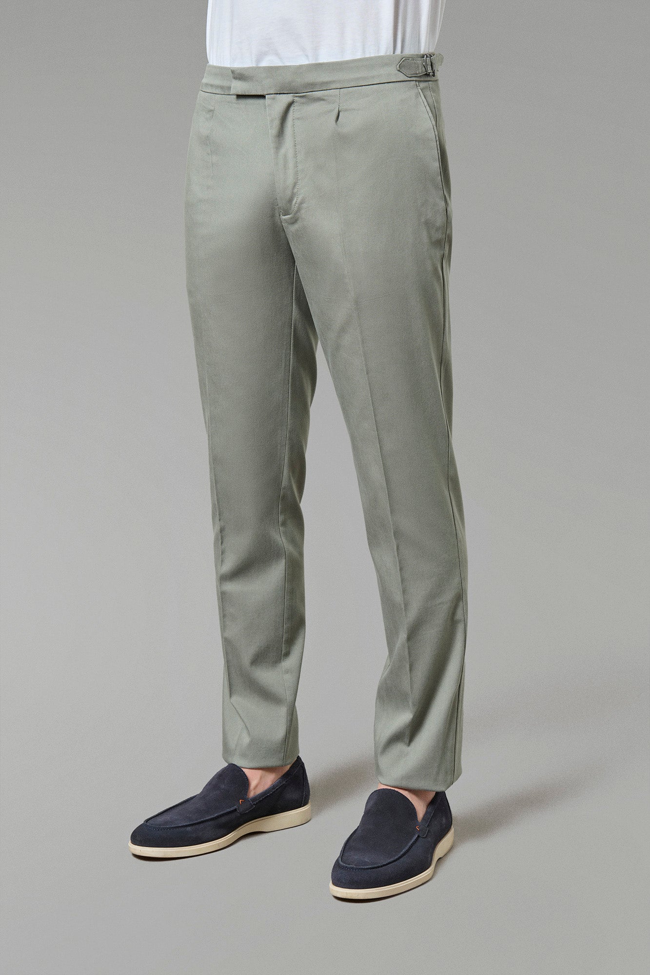 Pantalon classique pince Jerem, coupe ajustée, ceinture sartoriale stretch