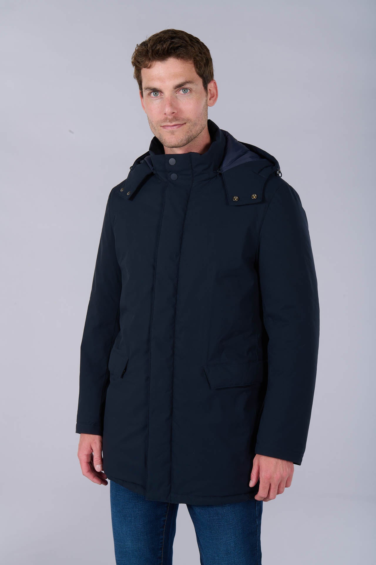 Parka capuche amovible en tissu déperlant Jerem