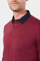 Polo de manga larga, interlock Pront Jerem, corte recto, cuello polo