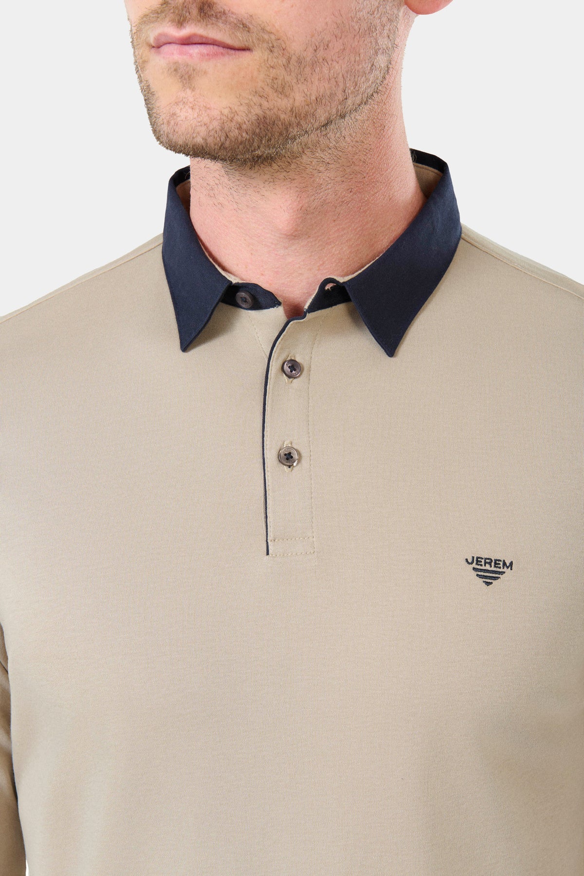 Polo de manga larga en interlock Pront, Jerem