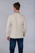 Cyran mandarin collar polo by Jerem, chest pocket view 9