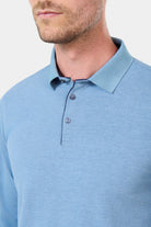 ligne jerem casual 
 col classique 
 fermeture à 3 boutons 
 ligne fine contrasté sur patte de boutonnage 
 manche longue 
 bas de manche en bord cùte 
 fente cùté contrasté