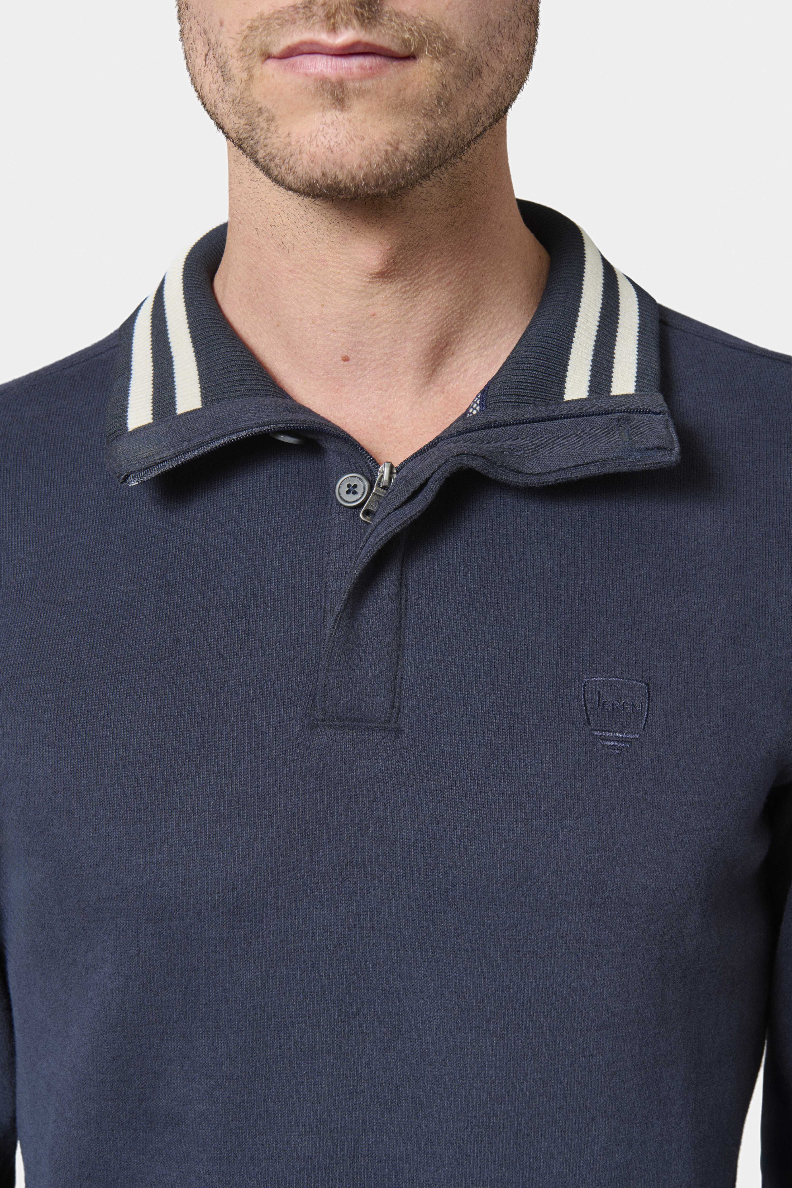 Polo ribot col montant avec logo brodé Ribot Jerem vue 18