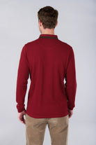 Cyran mandarin collar polo by Jerem, chest pocket view 16