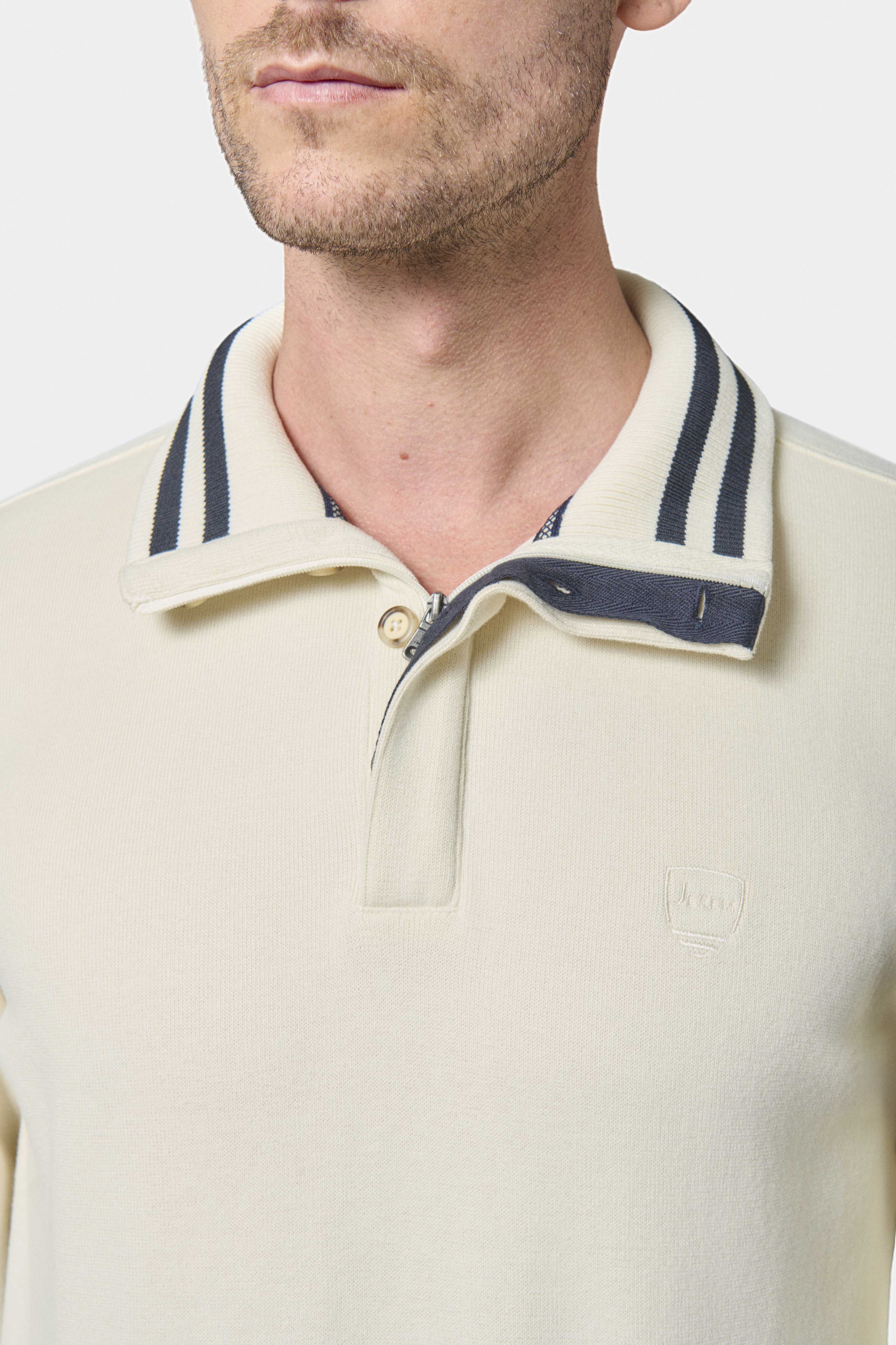 Polo ribot col montant avec logo brodé Ribot Jerem vue 16