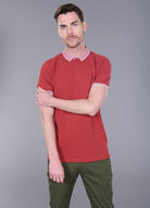 Polo zippé en piqué de coton avec cùtes rayures contrastantes sarde Jerem, col polo, manches courtes vue 13