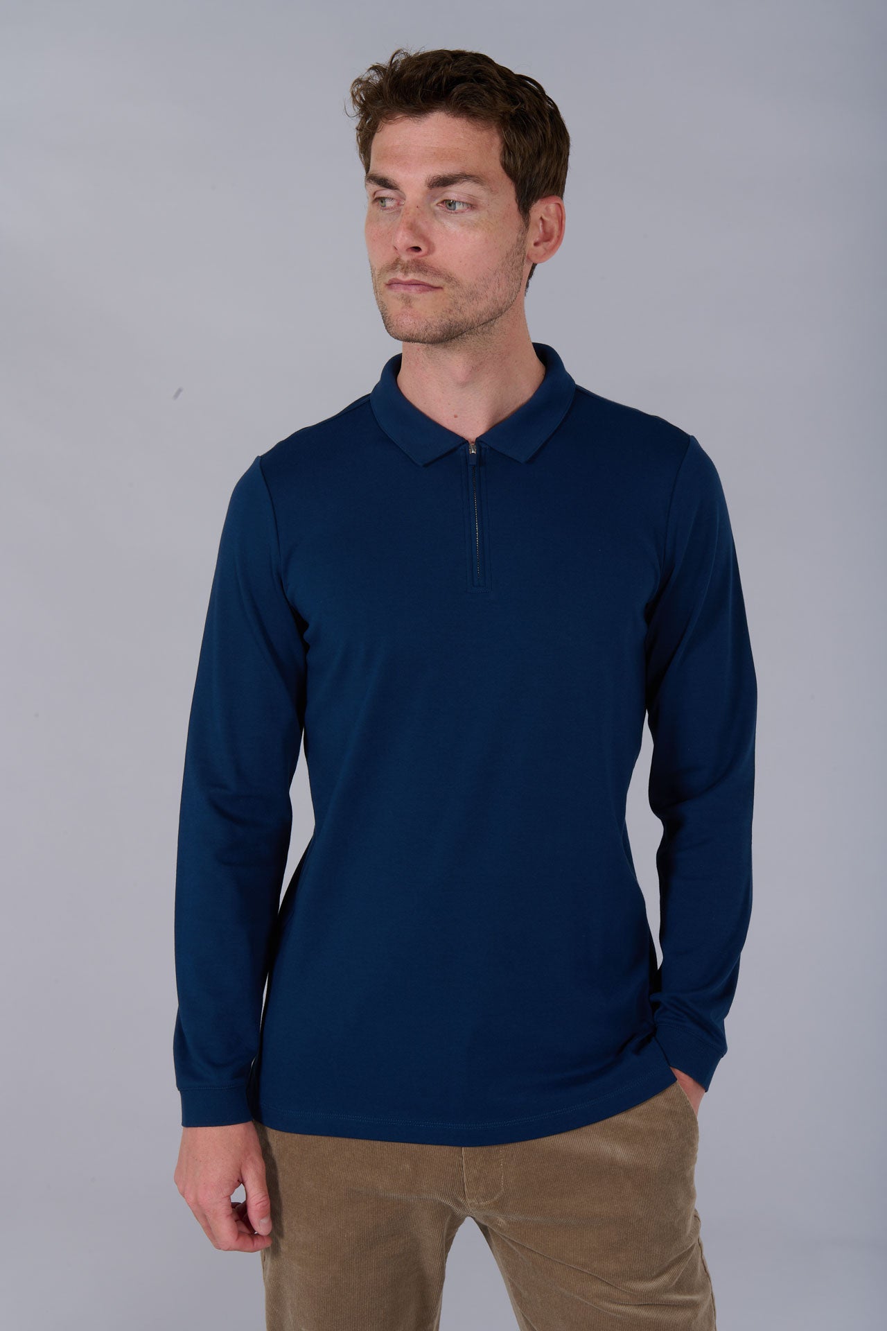 Polo brezy slim fit 100 % algodón de Jerem, cuello clásico