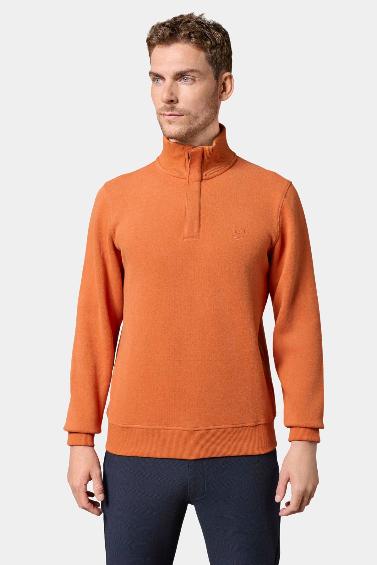 Polo ribot col montant avec logo brodé Ribot Jerem