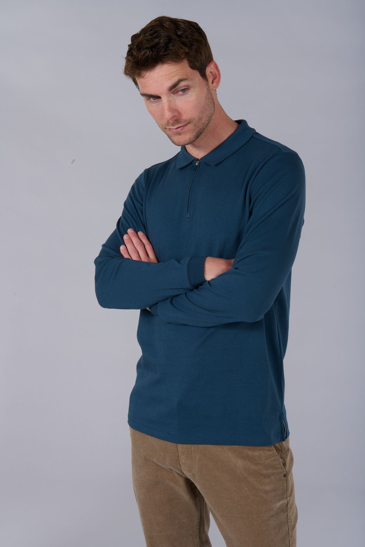 Polo brezy slim fit 100 % algodón de Jerem, cuello clásico vista 3