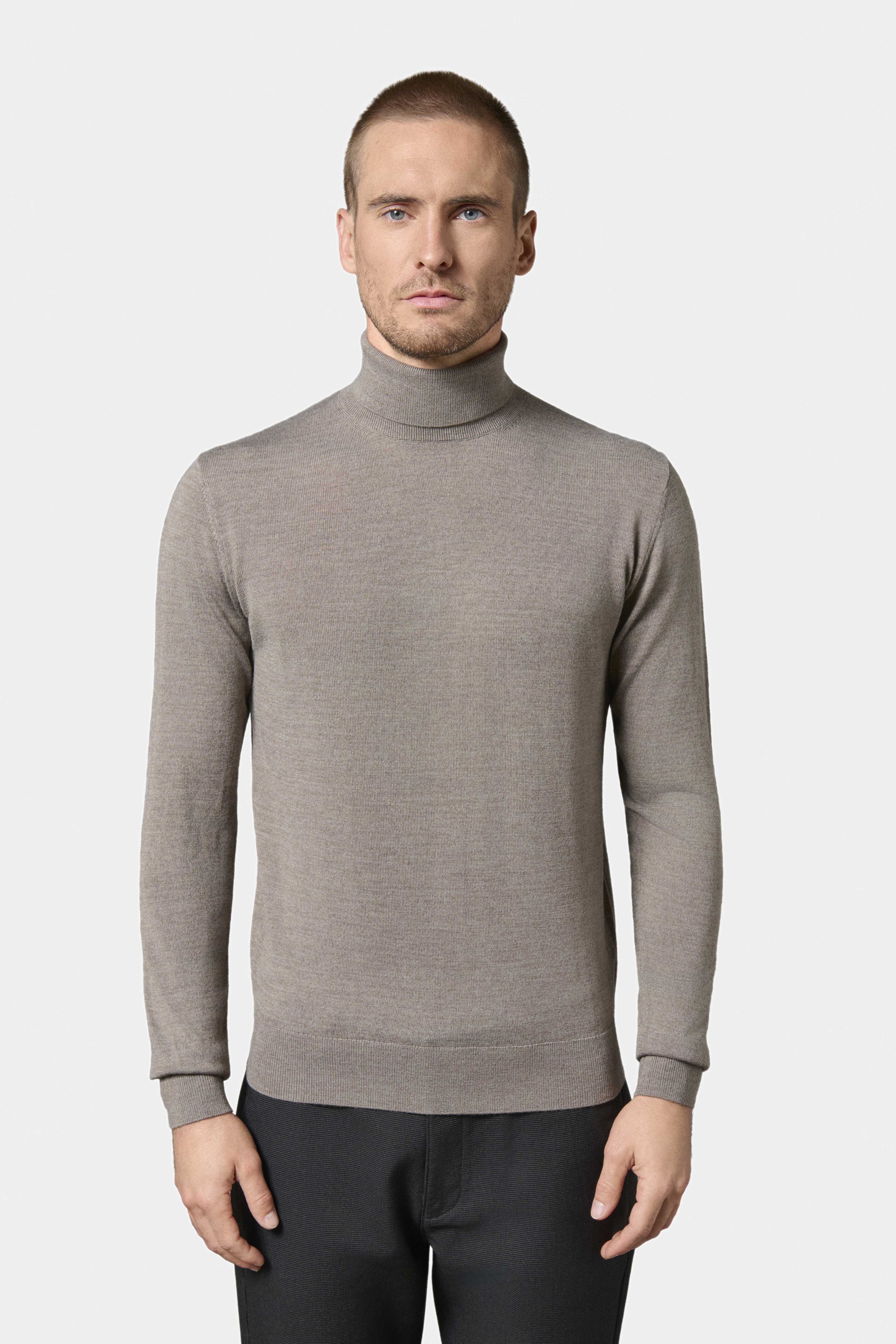 Laine mérinos Pause — Pull col roulé Jerem vue 11