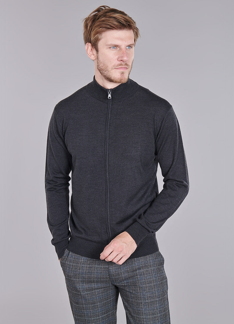 Gilet col montant zippé zagram Jerem vue 22