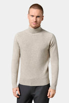 Cashmere mélangé Yotta — Pull col roulé Jerem