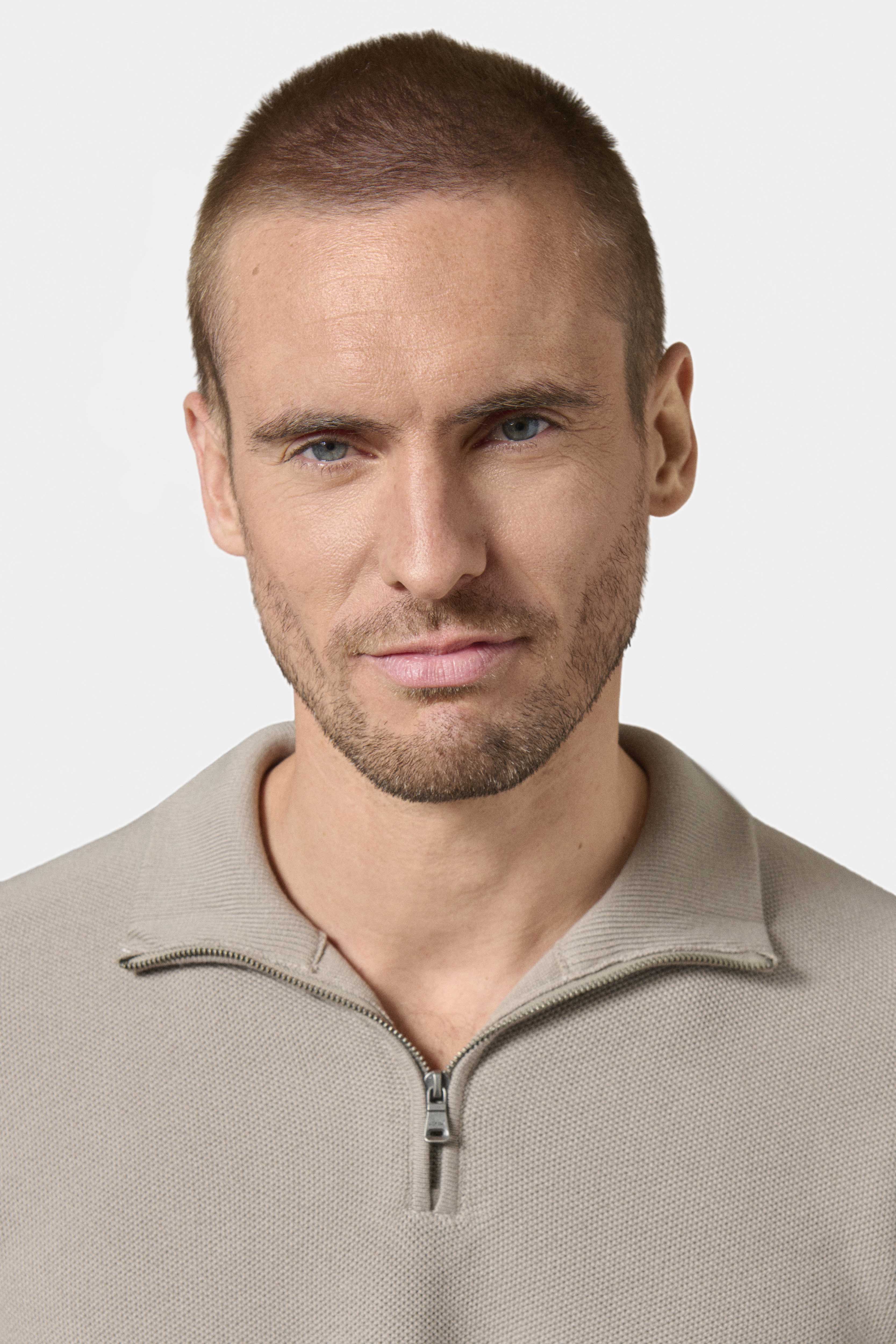 Pull col camionneur en nid d’abeille Zunity, Jerem