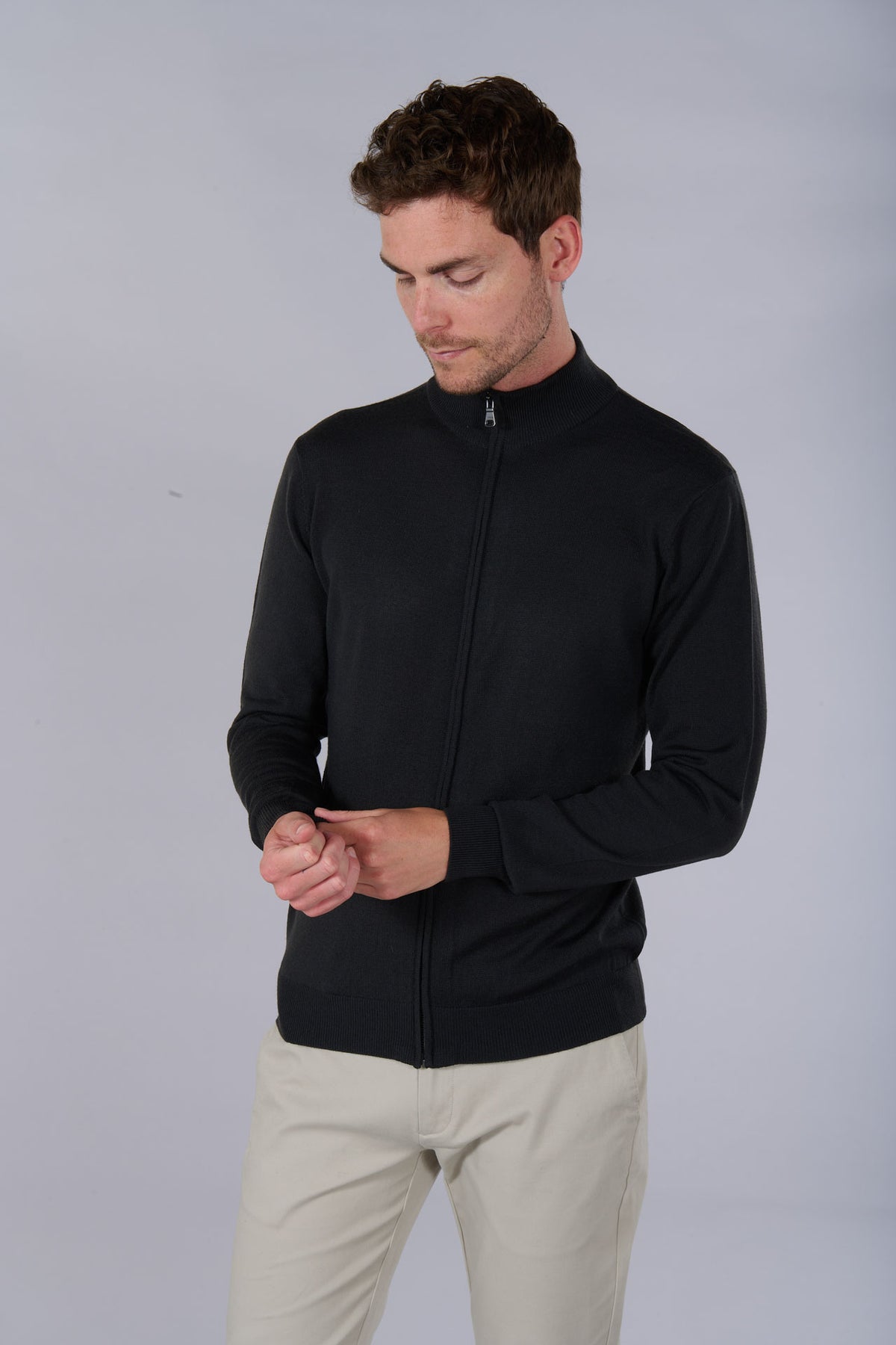 Gilet col montant zippé zagram Jerem