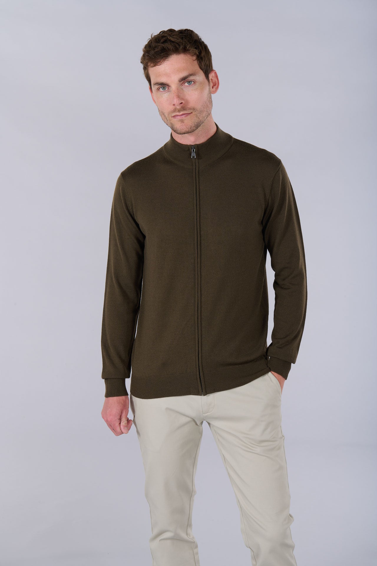 Gilet col montant zippé zagram Jerem vue 5