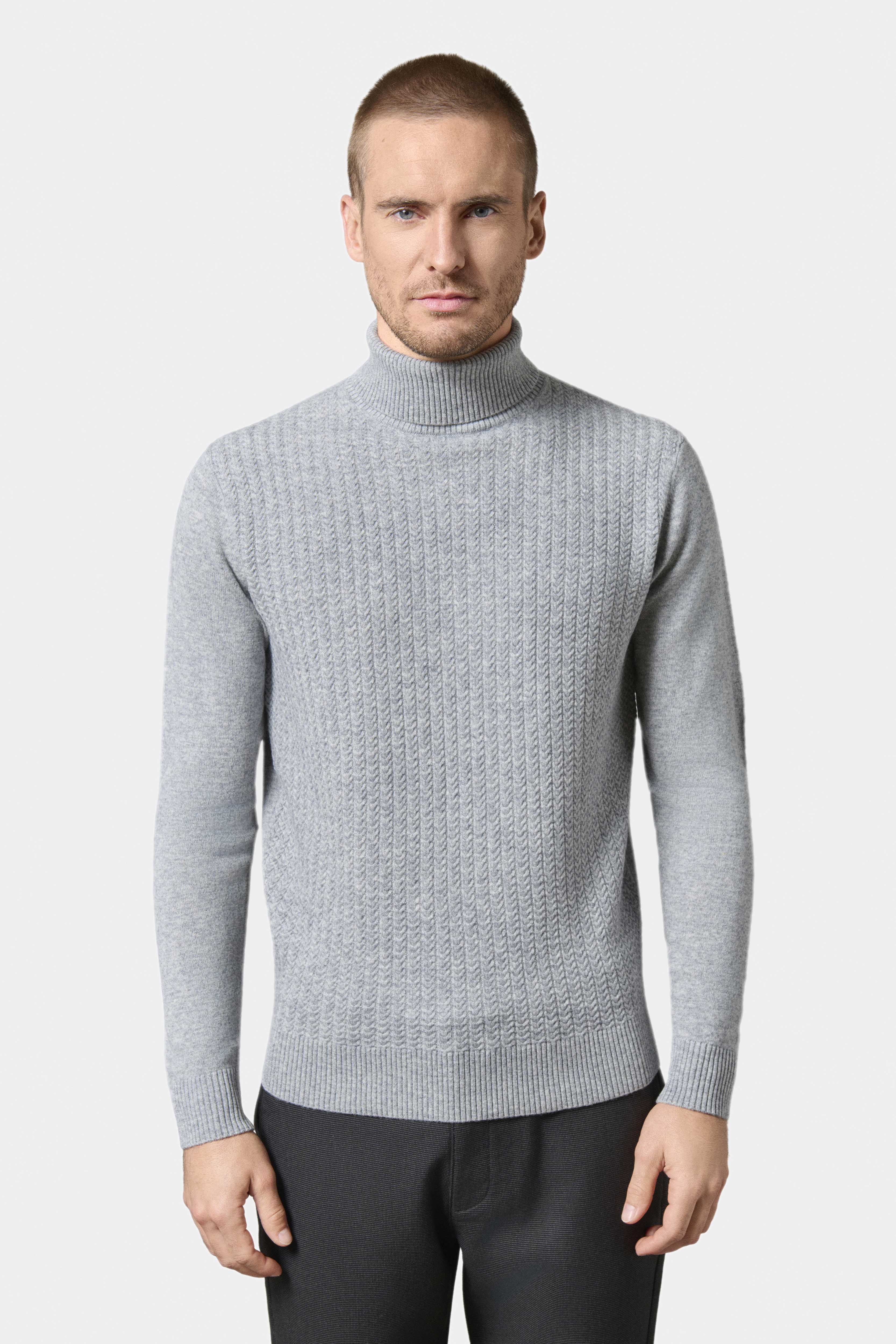 Pull col roulé en cashmere mélangé Yotta Jerem