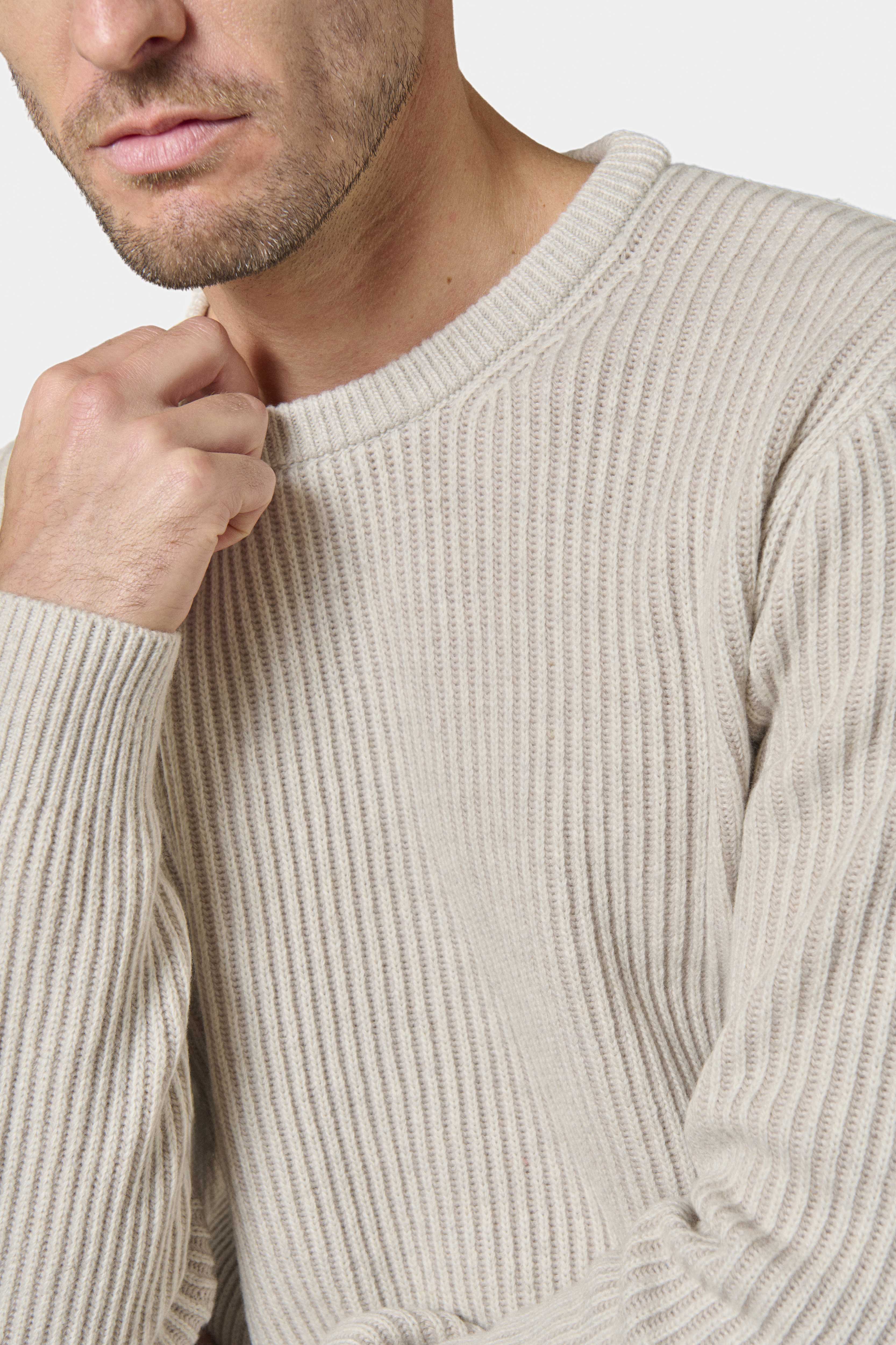 Pull col rond, maille vanisée Valma Jerem