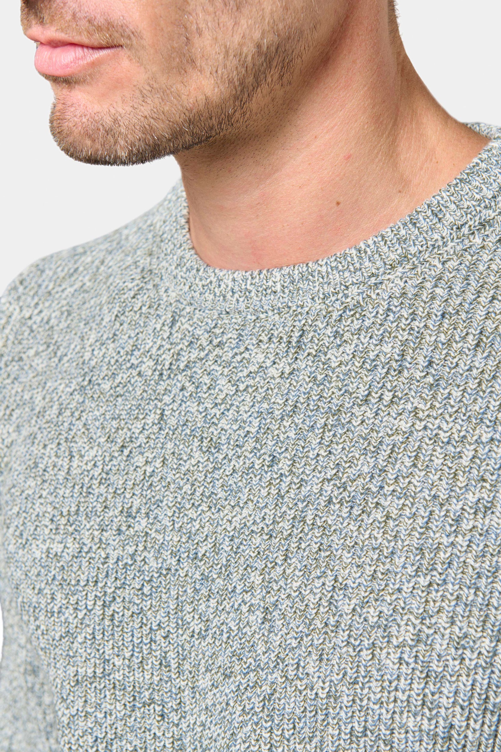Pull col rond, maille mélangée Marci Jerem