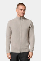 Zalkor zip-up stand-up collar cardigan Jerem – view 6
