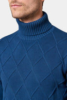 Pull col roulé, maille torsadée Corvi Jerem