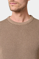 Pull col rond en maille vanisée Valma, Jerem