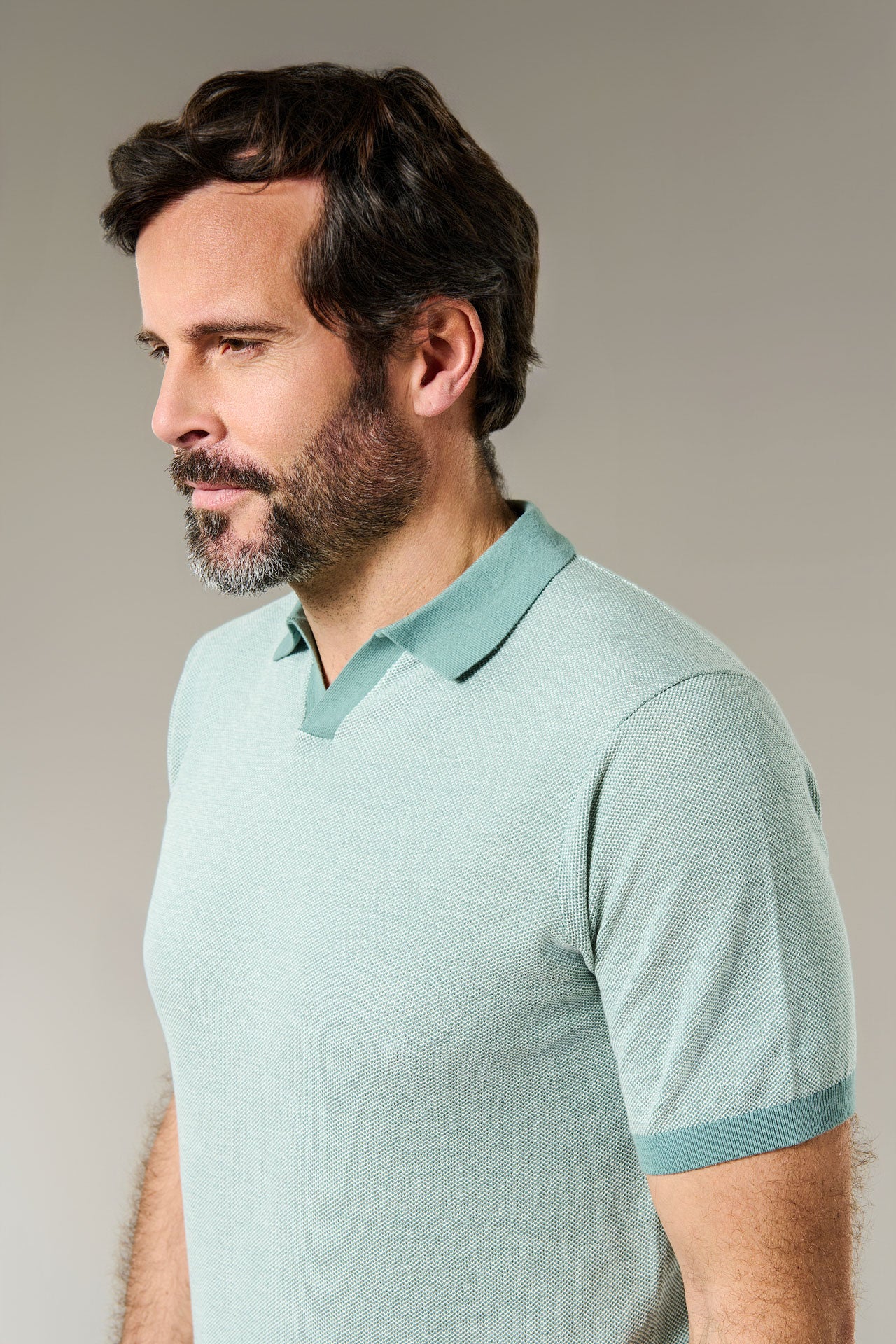 Pull manche courte col polo ouvert antik Jerem, manches courtes, col polo vue 22