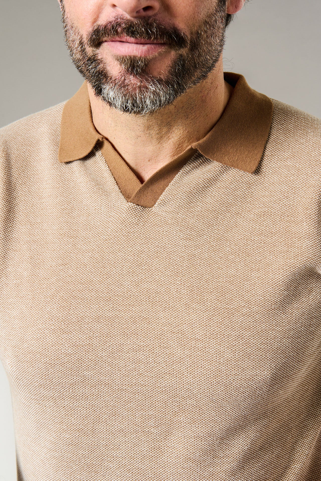 Pull manche courte col polo ouvert antik Jerem, manches courtes, col polo vue 18