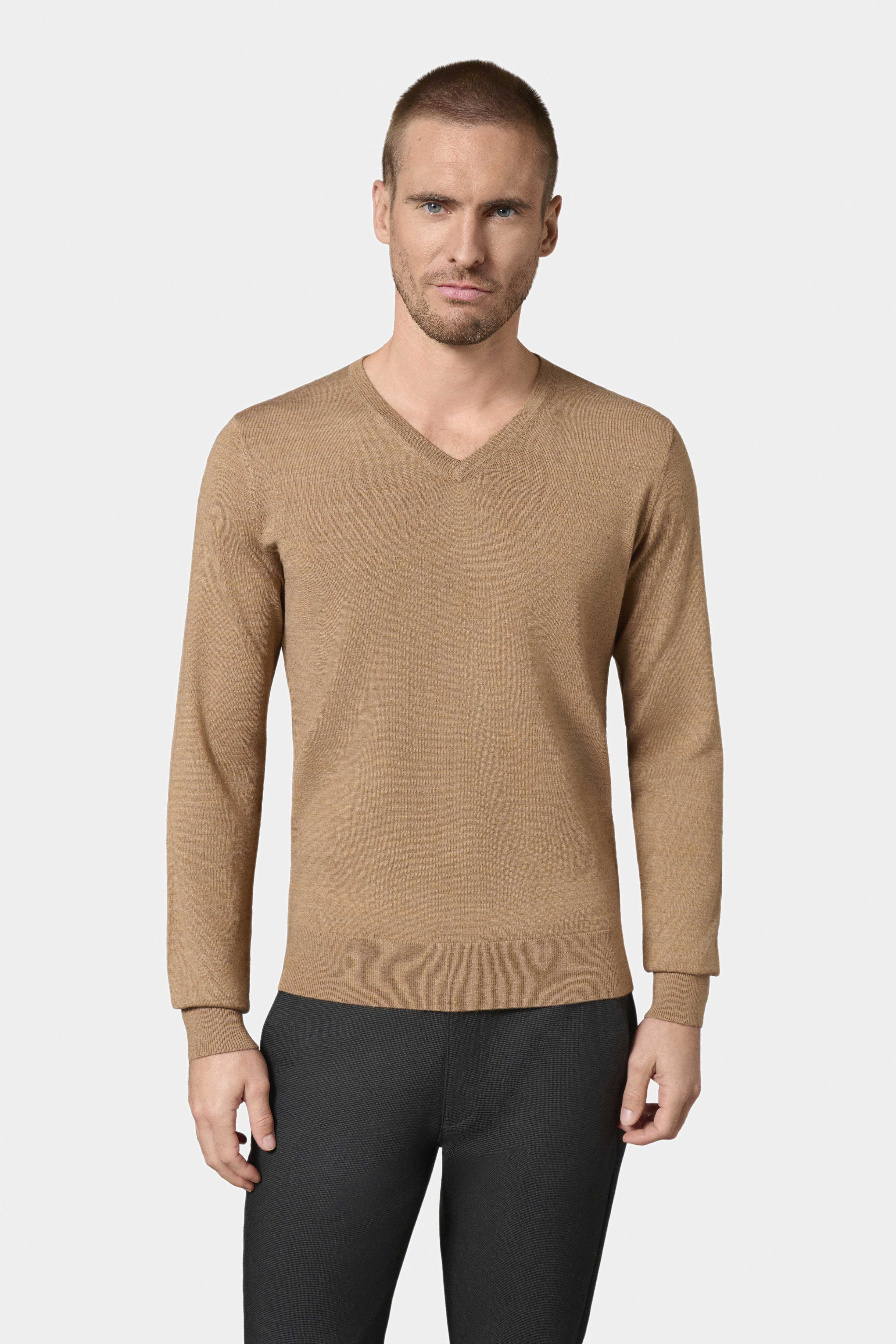 Pull Col V Maille jersey Paris Jerem vue 4