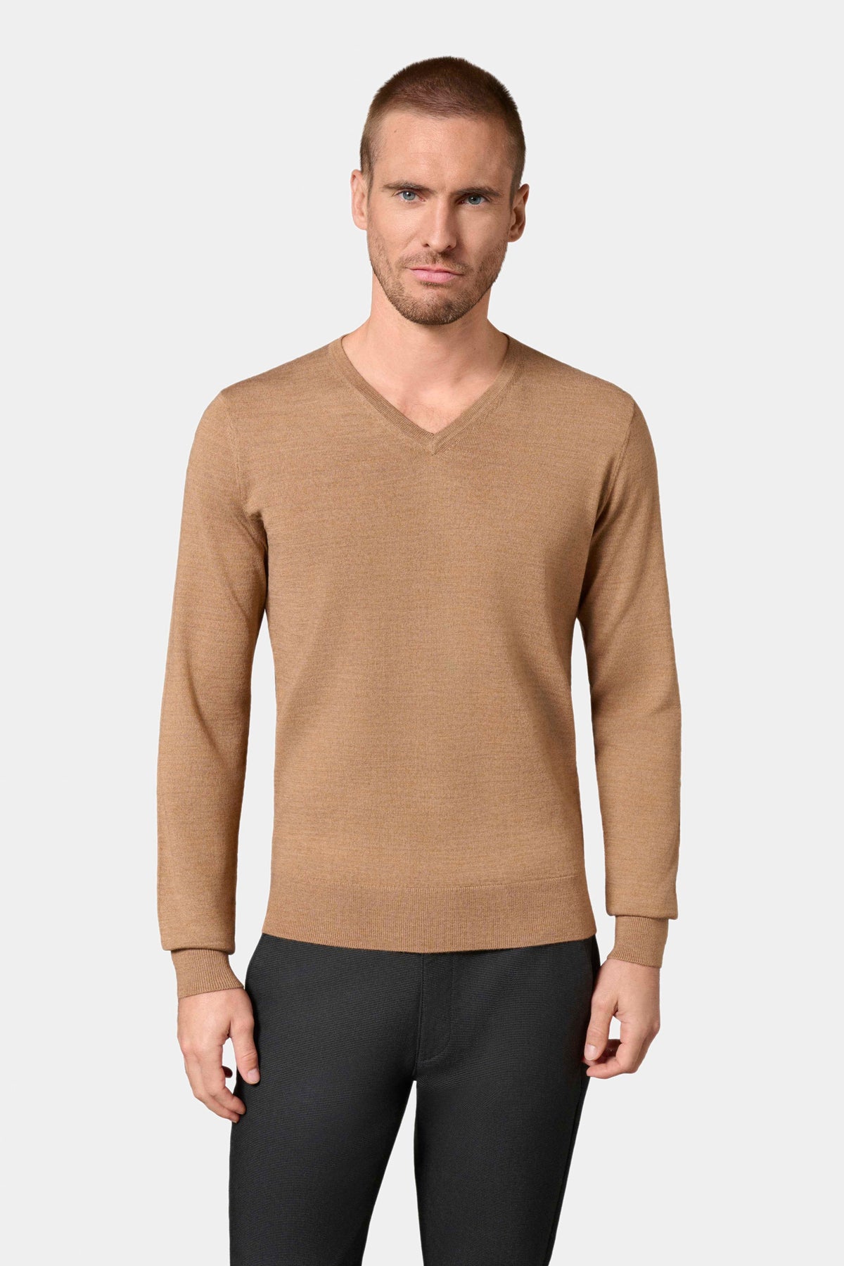 Pull Col V Maille jersey Paris Jerem vue 4