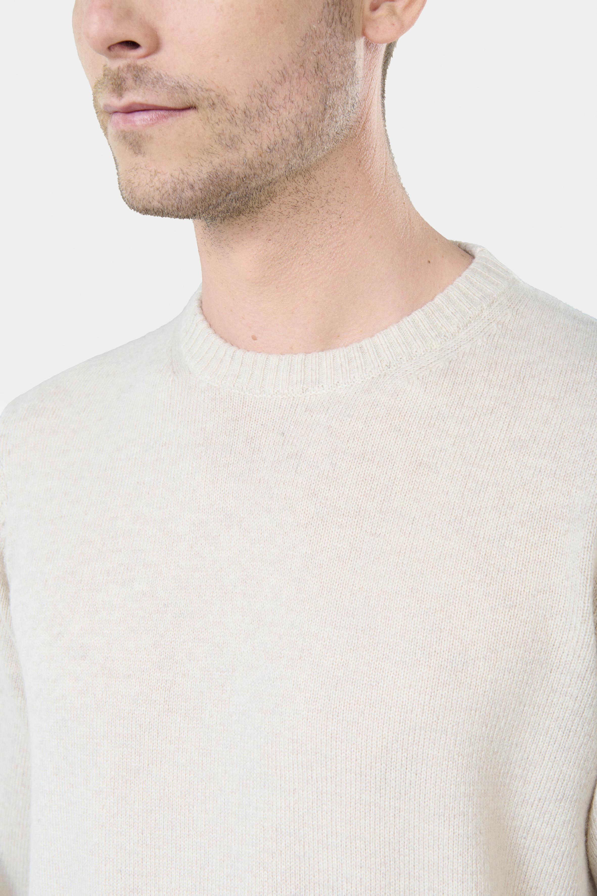 Pull col rond, maille chinée Amada Jerem