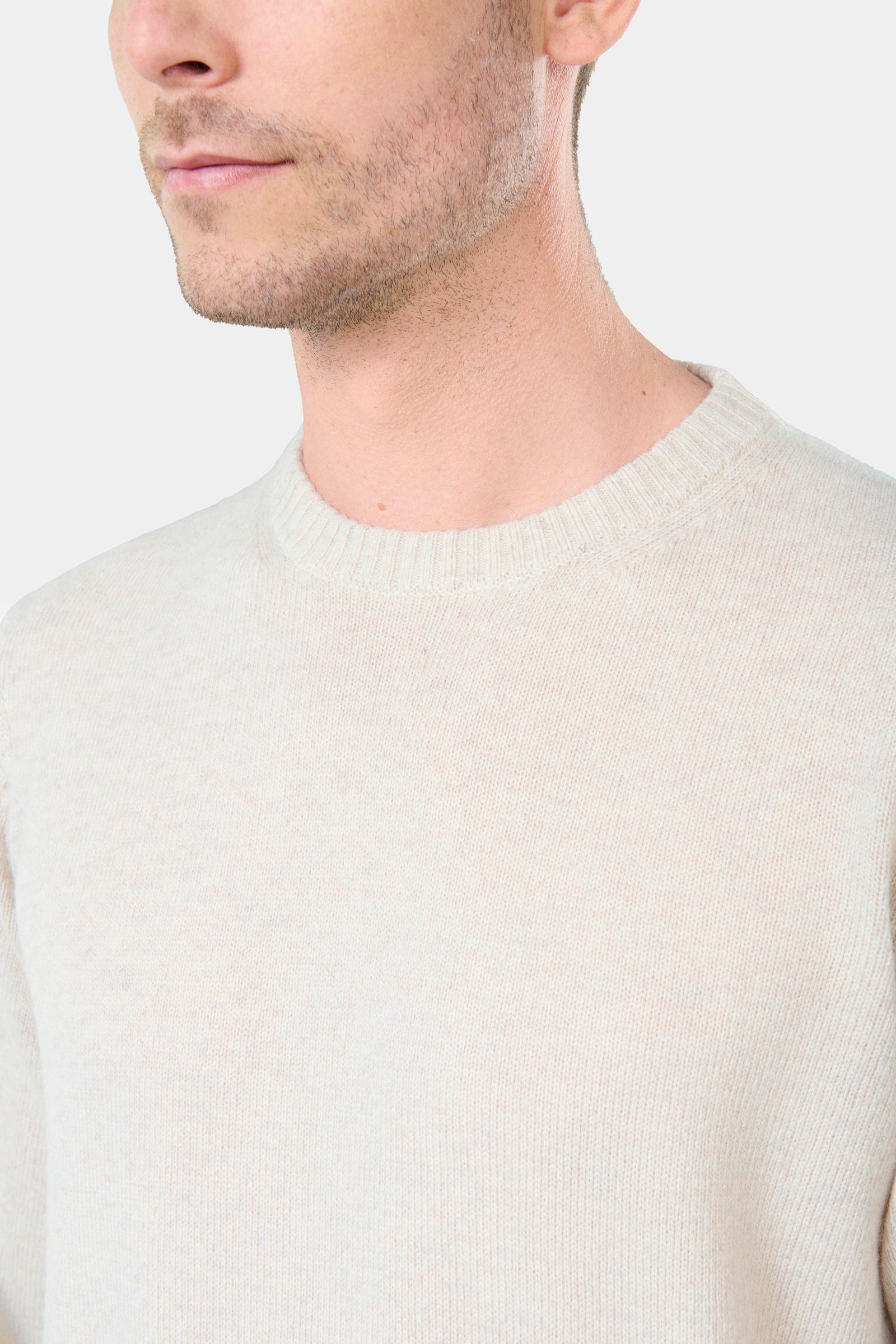 Pull col rond, maille chinée Amada Jerem