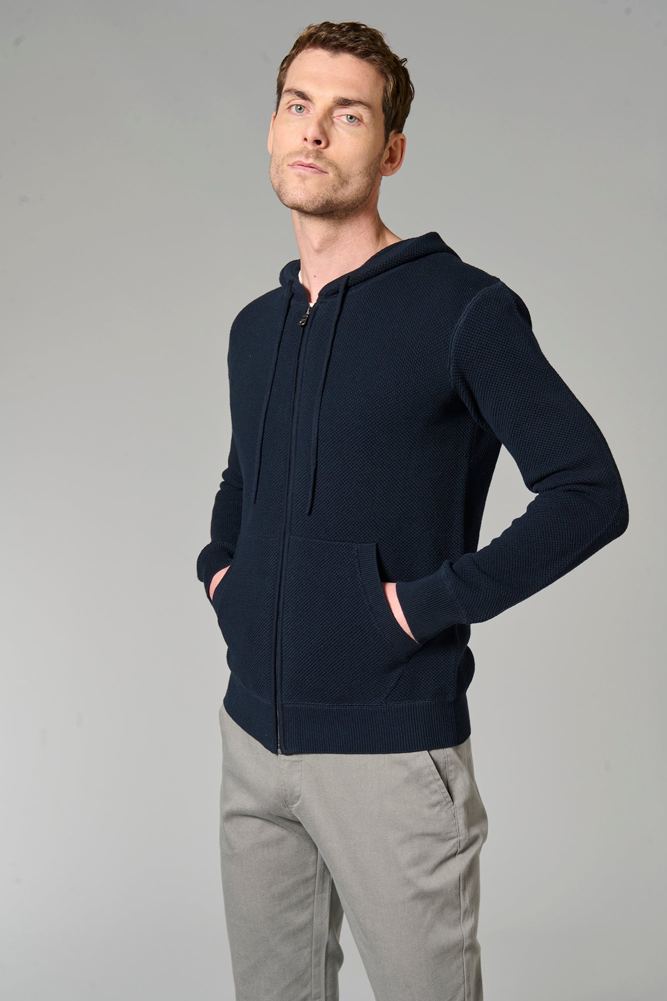 Pull zippé capuche Luche Jerem vue 5