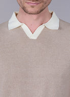 Pull manche courte col polo ouvert antik Jerem, col polo, manches courtes vue 5