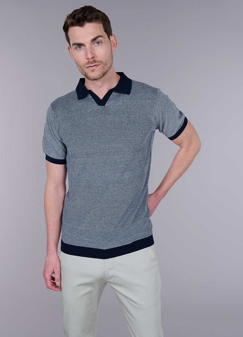 Pull manche courte col polo ouvert antik Jerem, manches courtes, col polo vue 10