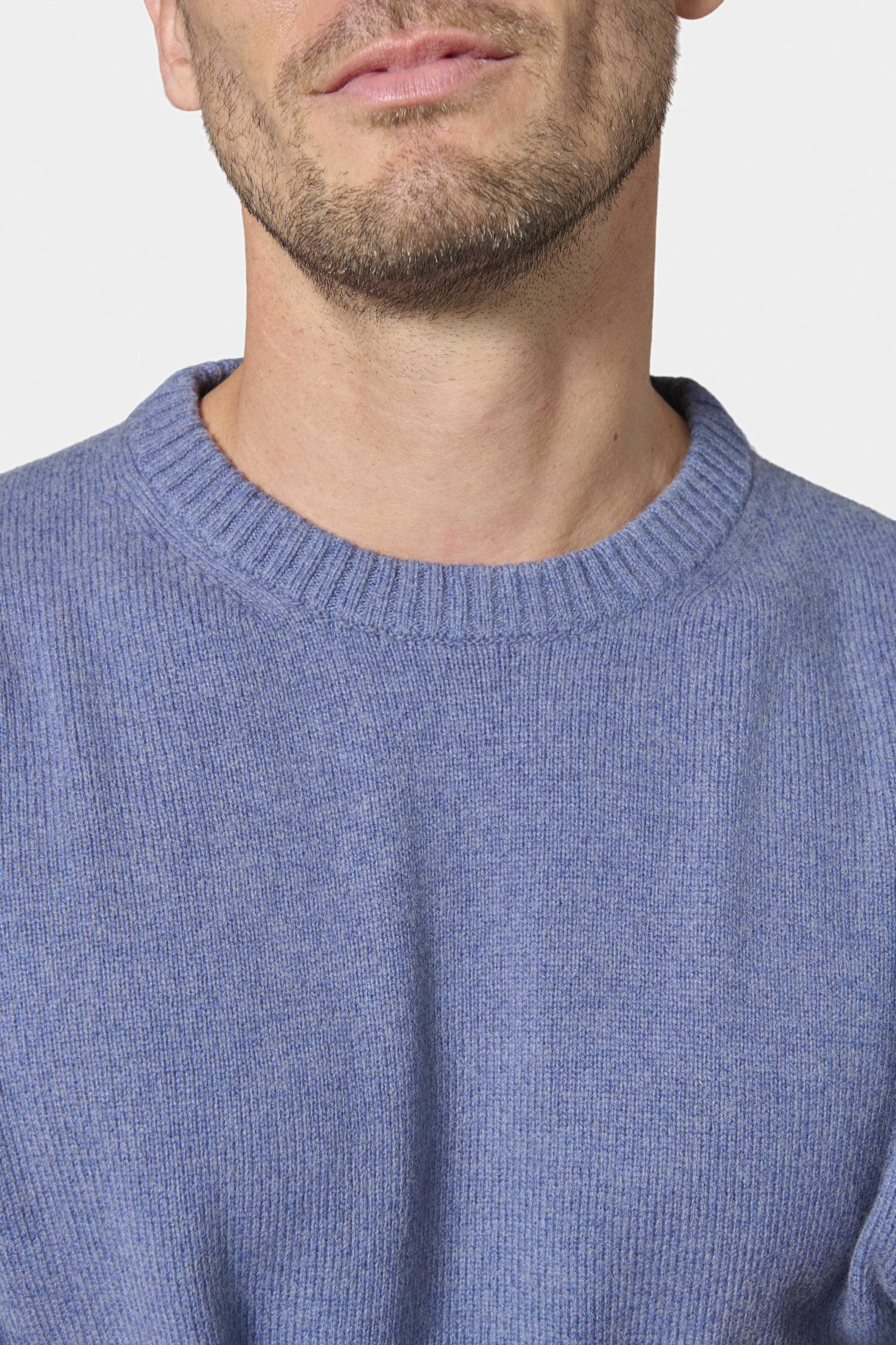 Pull col rond en maille chinée Amada Jerem vue 5