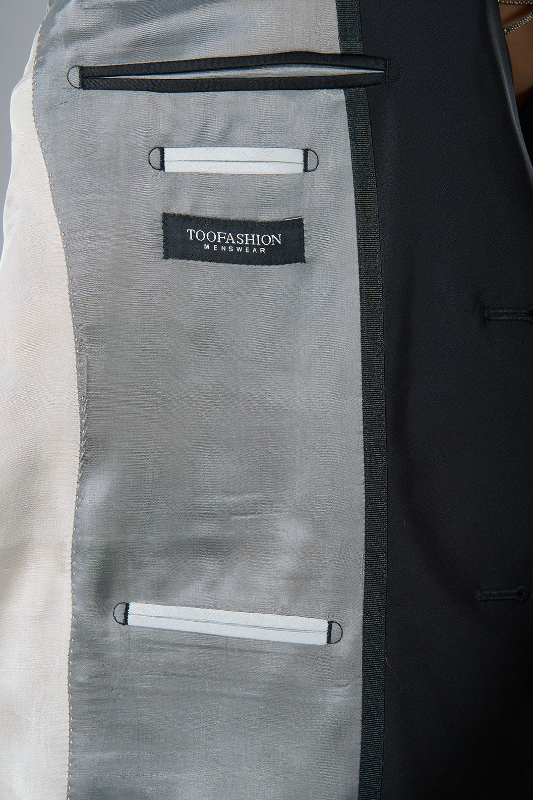 Laine mélangée — Veste de costume ajustée et bi-stretch Jerem, simple boutonnage, boutons de poignet