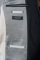 Laine mélangée — Veste de costume ajustée et bi-stretch Jerem, simple boutonnage, boutons de poignet
