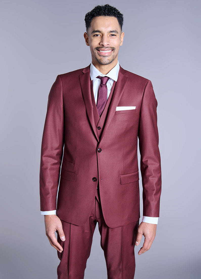 Laine mélangée — Veste de costume ajustée et bi-stretch Jerem, entièrement doublée