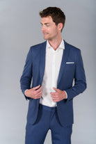 Maille stretch imprimée — Veste de costume extra-slim Jerem, poche poitrine, simple boutonnage