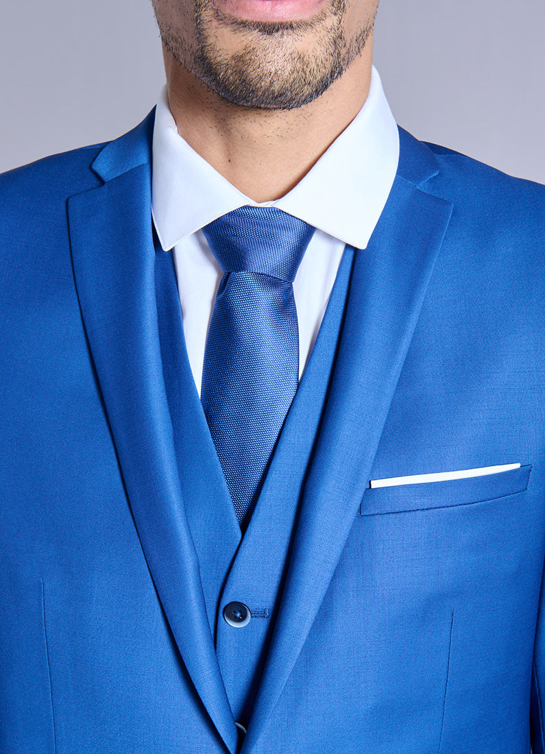 Laine mélangée — Veste de costume ajustée et bi-stretch Jerem, simple boutonnage