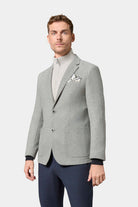 Veste plastron amovible en tweed faux-uni Jerem, col cranté, poches plaquées surpiquées, poche poitrine
