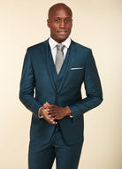Laine mélangée — Veste de costume ajustée et bi-stretch Jerem, entièrement doublée, simple boutonnage