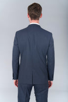 Veste de costume ajustée et stretch motif subtile Jerem, fente d'aisance au dos, coupe ajustée