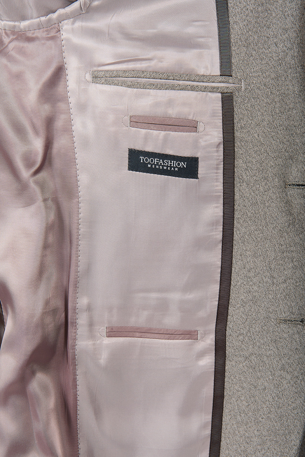 Veste de costume ajustée bi-stretch faux-uni Jerem, coupe ajustée, entièrement doublée