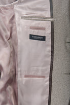 Veste de costume ajustée bi-stretch faux-uni Jerem, coupe ajustée, entièrement doublée