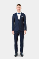 Veste de costume ajustée stretch effet plumetis Jerem, entièrement doublée, poche poitrine