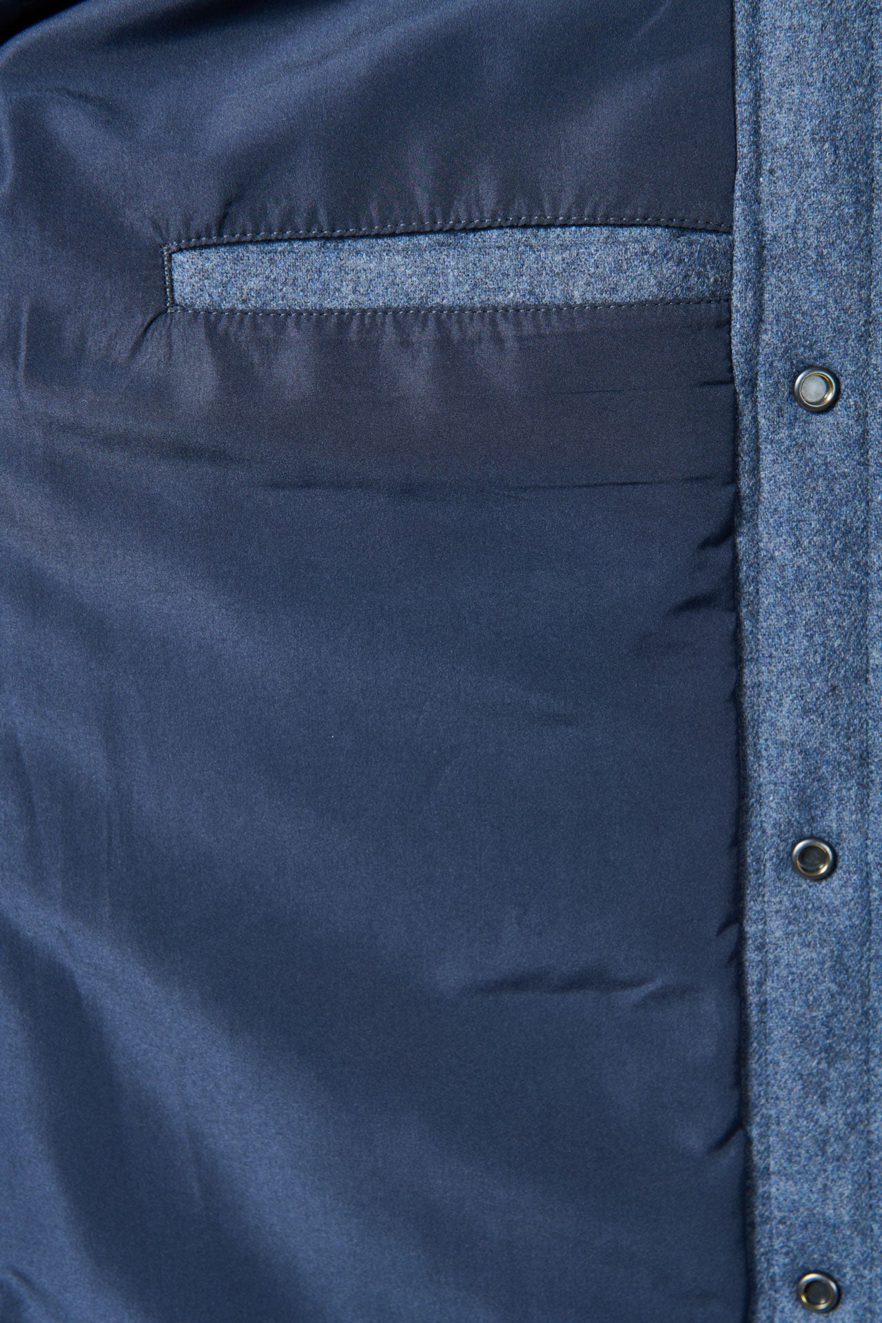 Drap de laine recyclée — Veste matelassée Jerem, entièrement doublée
