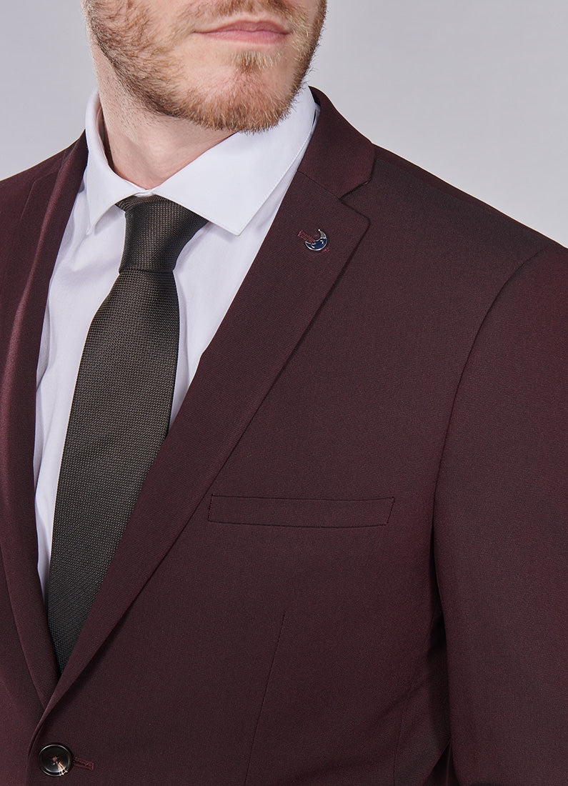 Veste de costume stretch Jerem, coupe ajustée, poche poitrine vue 6